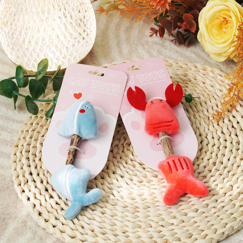 Cat Woodland Mint Cat Toy Teething Stick Adult Cat Kitten Cat Tooth Cleaning Snack Chew Plush Toy Wholesale 