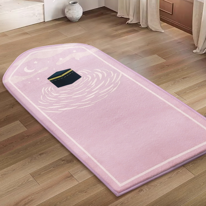 Cross-Border Household Crystal Velvet Floor Mats for Bedrooms and Living Rooms, Stain-Resistant and Non-Slip Floor Mats for Praying and Praying, Irregular Carpets Wholesale