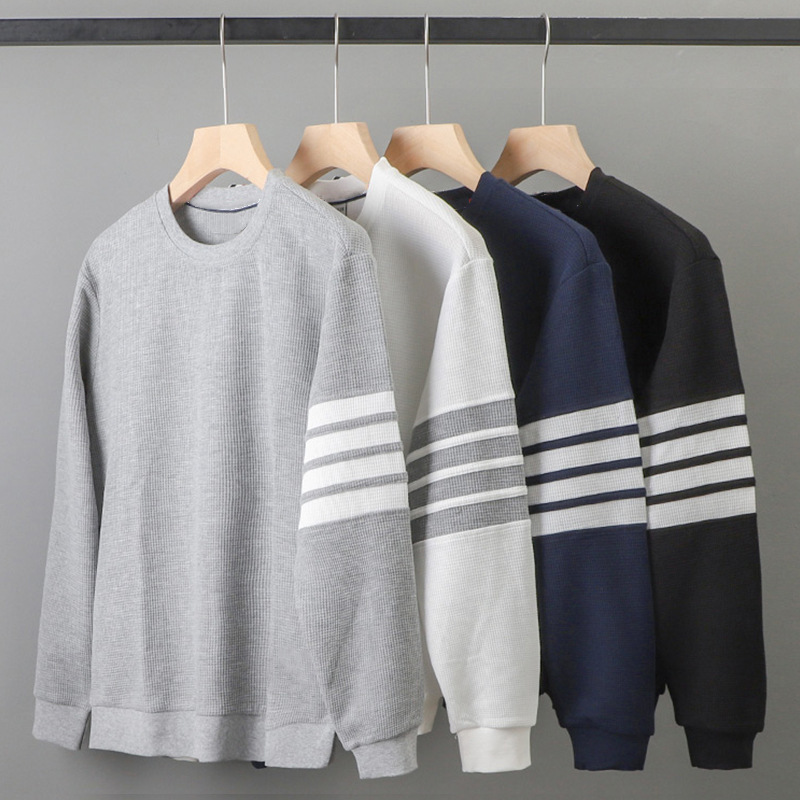 Men's Hoodies Long Sleeve Simple Style Stripe display picture 1