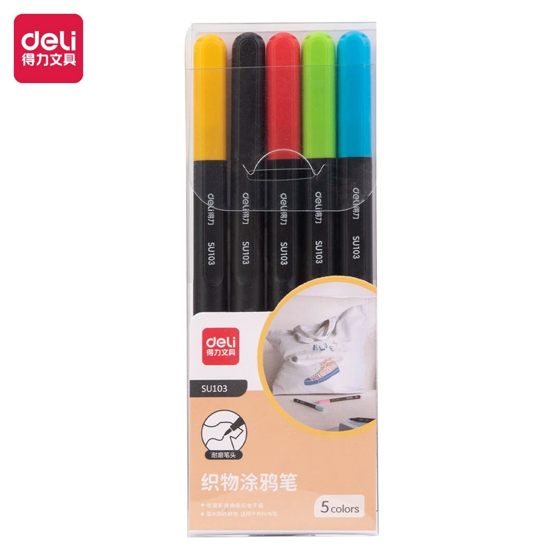 Красковая кисть для ткани Deli SU100/SU103/SU104, мешок для полотенца, подушка, одежда, граффити ручка, handmade, DIY кисть