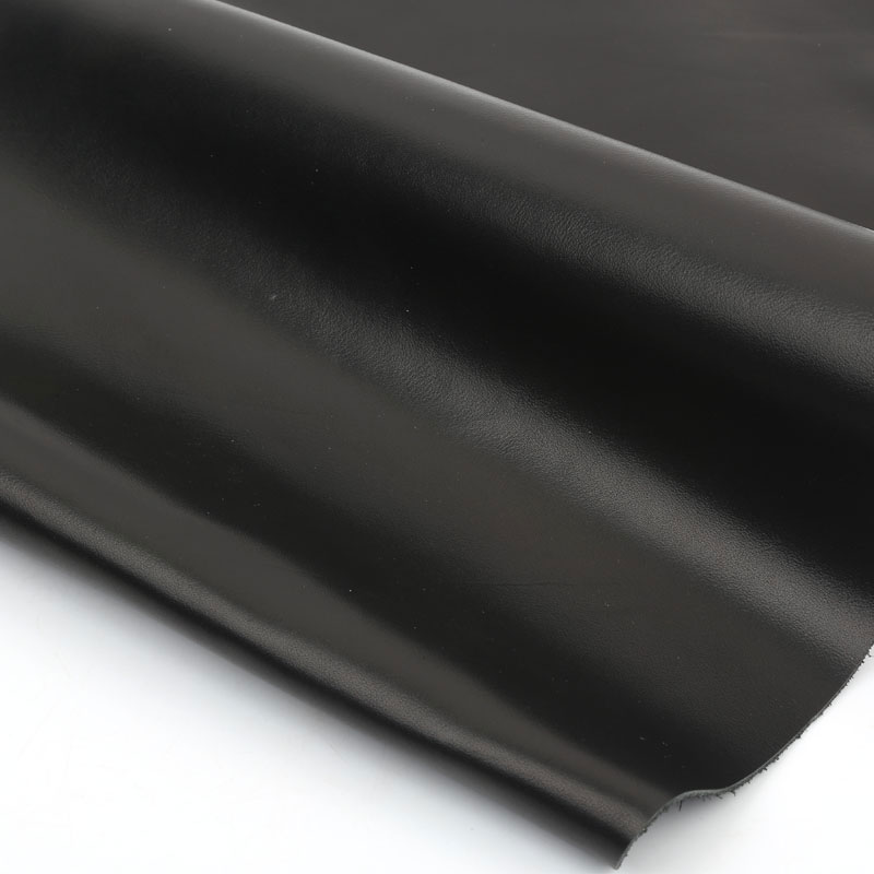 黑色平纹牛皮全粒面真皮头层牛皮皮料沙发餐椅床头软包皮子软包