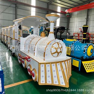 Children's Small and Medium-Sized Electric Shopping Mall Small Trains in Amusement Parks, Rail-Free Sightseeing Commercial Small Trains, Amusement Equipment
