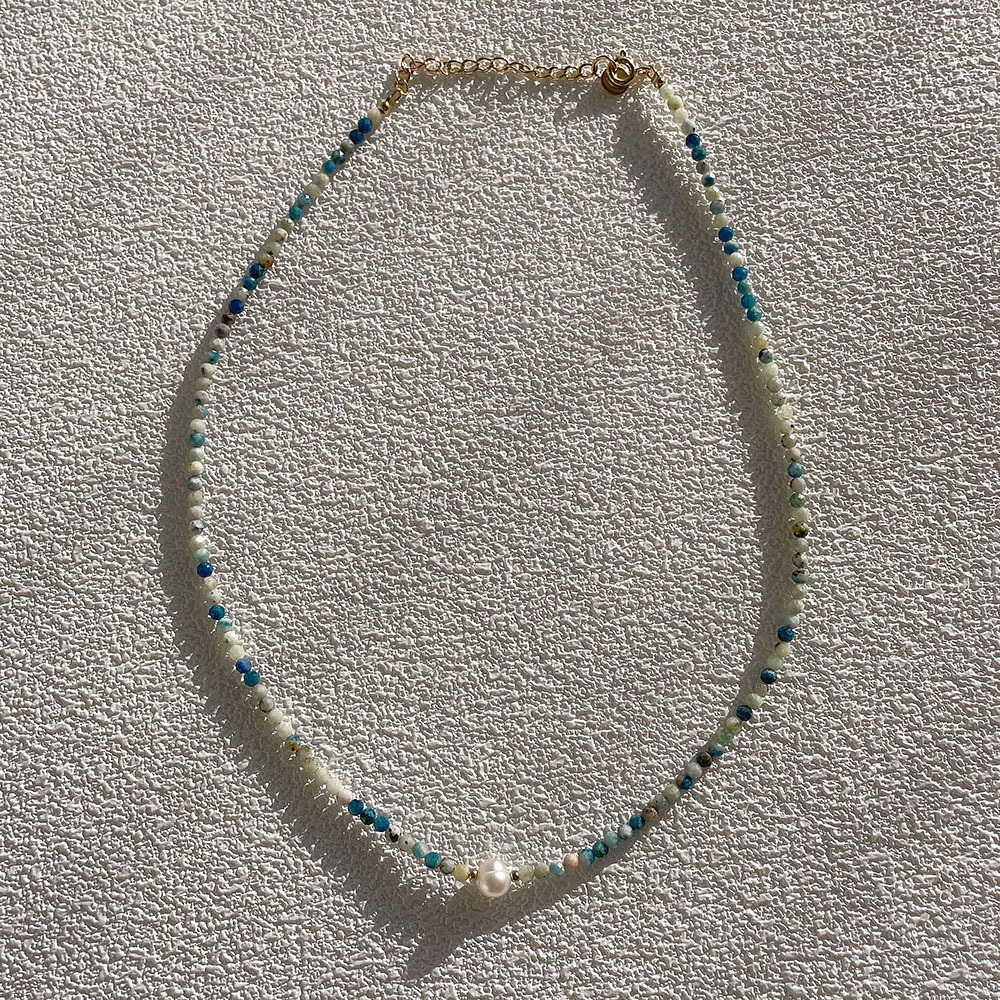 40g Weight Beads Pendant Material Necklace Classification Titanium Steel Chain Material 1 Piece Quantity Holiday, Daily Occasion natural stone, Freshwater Pearl, Titanium Steel Material Geometric Pattern Women's Gender Irregular, Chain Design Simple Style Style Simple Style Geometric Natural Stone Freshwater Pearl Titanium Steel Necklace In Bulk 6