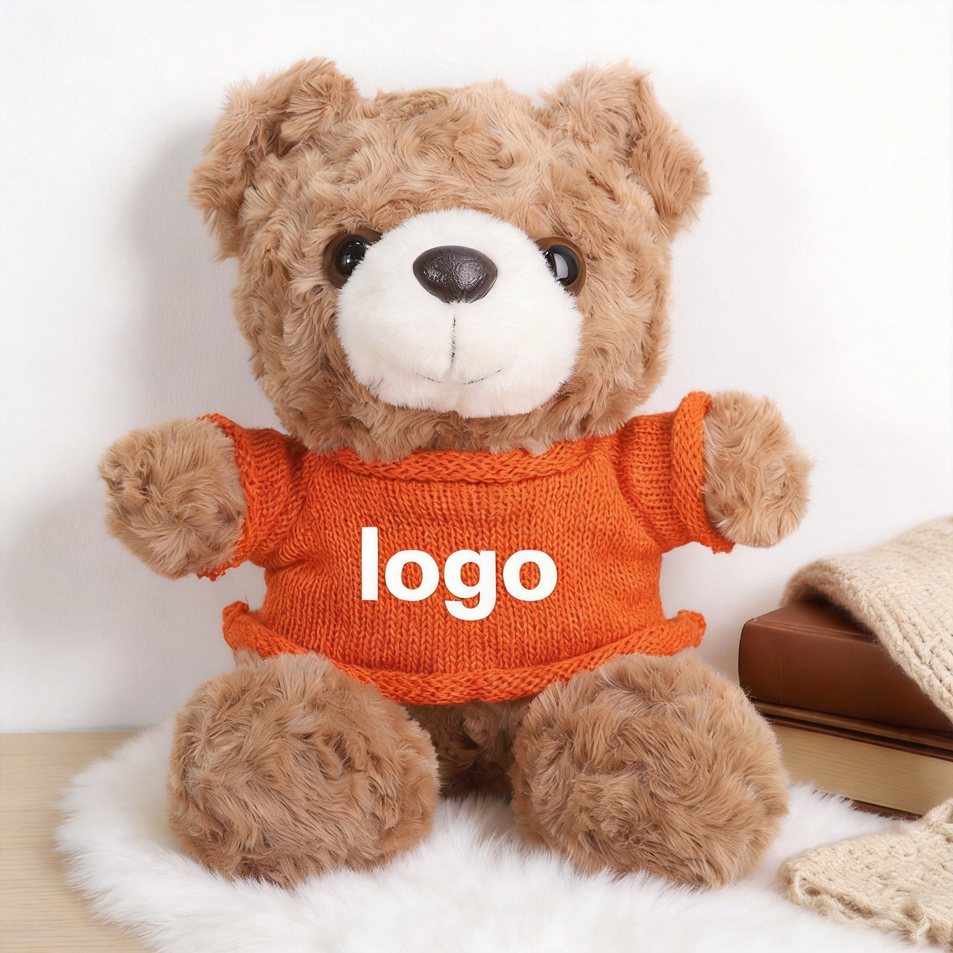 El oso marrón naranja