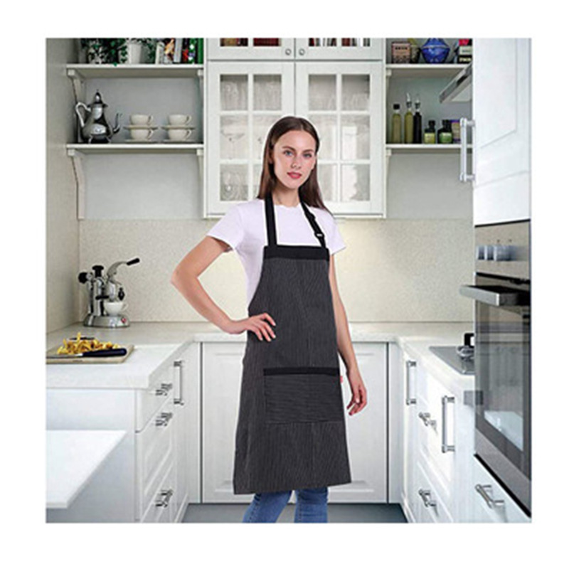 Amazon publicidad halter delantal logotipo personalizado cafetería artista floral restaurante ropa de trabajo cocina hogar delantal