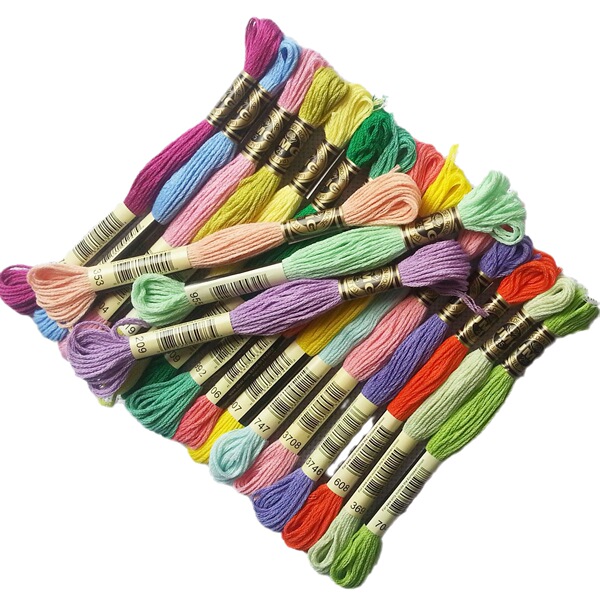50-color set of color threads 8 meters/count pure cotton embroidery…