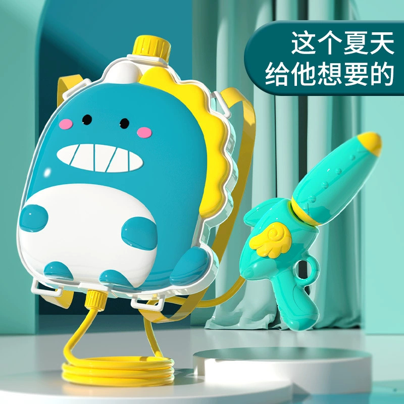 Children's Backpack Water Gun Toy Pull-Out Beach Play Summer Stall Electric Burst Water Gun Wholesale