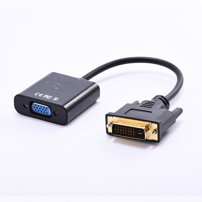 DVI Revolution VGA Female adapter cable DVI TO VGA DVI Adapter DVI turn VGA high definition 1080P