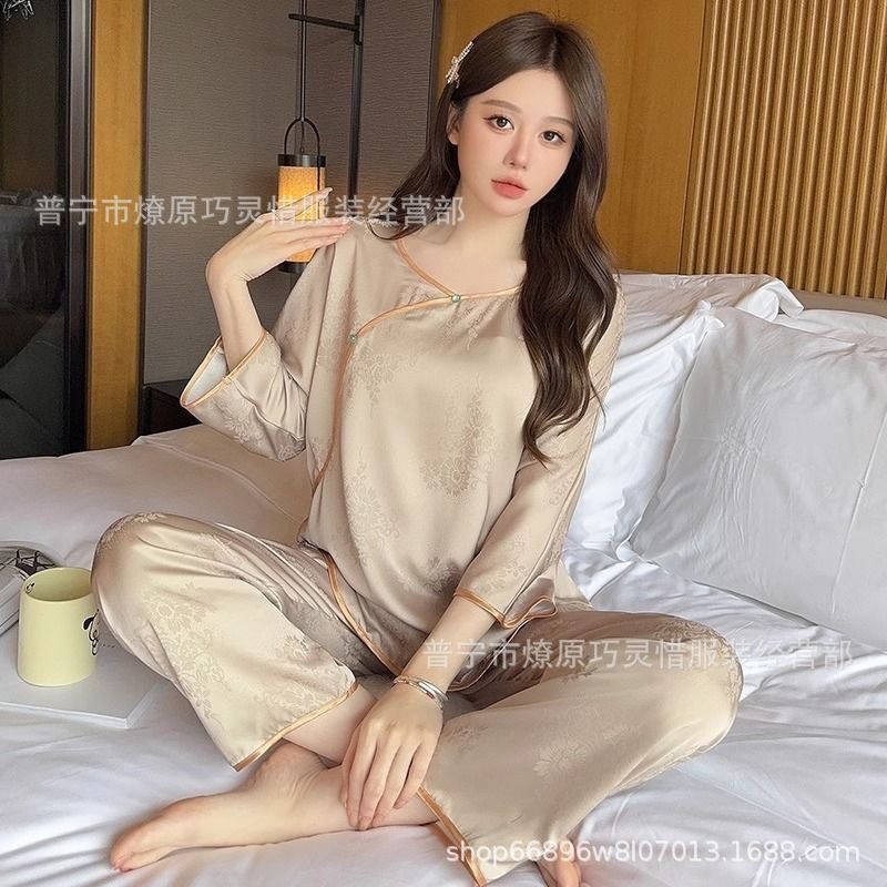 Pijama de verano nuevo hielo pantalones cortos de mangas cortas de dibujos animados KT gato coreano dormitorio de estudiantes ropa delgada set