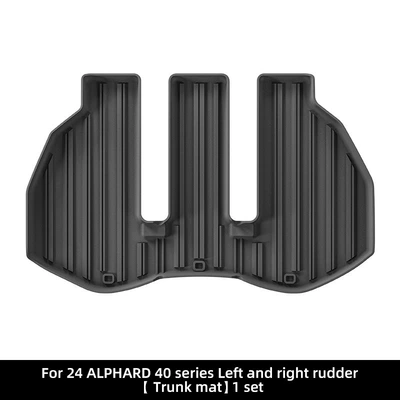 Trunk Mat Trunk Mats Backrest Mats Cross-Border - 24-models-of-alphard-40-series-left-and-right-steering-wheel-trunk-mats-21-upgraded-version-black