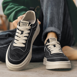 Canvas Men's Shoes Autum 2025 New Black Cloth Shoes Camouflage Sneakers Men's Casual Sports Shoes