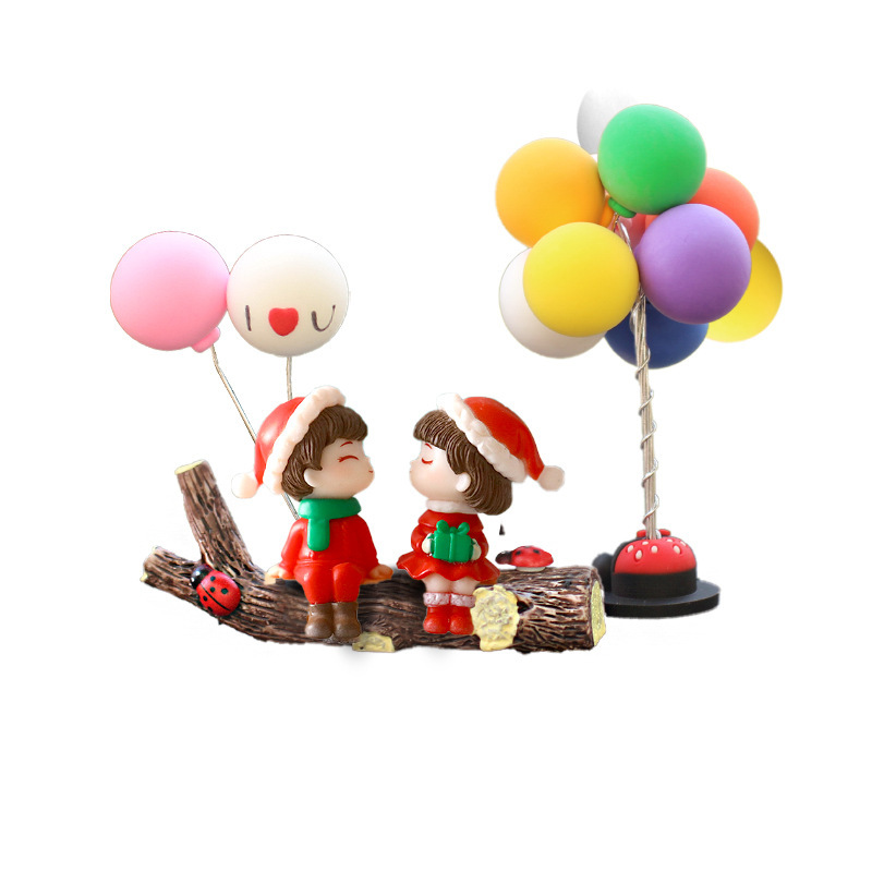 Coche de Navidad Consola central de coche Decoración de pareja linda creativa Decoración de escritorio de muñeca creativa de Navidad transfronteriza