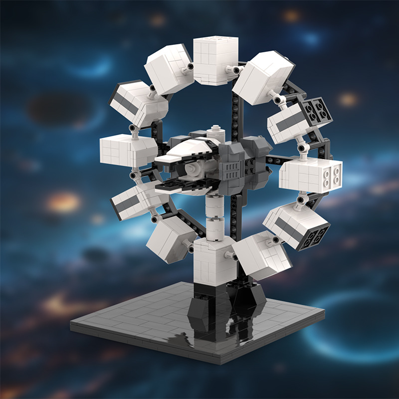 Creative Rotating Diy Small Particle Building Blocks Model Toy_voghion.com