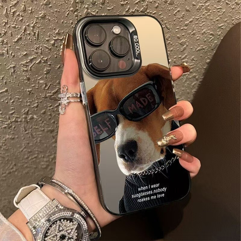 Sunglasses Phone Case for Cats and Dogs, Suitable for Apple 15 Pro Max, iPhone 16, Cute 14 Pro, Cool 17 Pro New Model