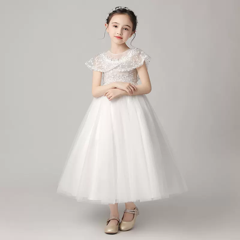 儿童礼服公主裙女童生日蓬蓬裙花童晚礼服钢琴小主持新款演出服