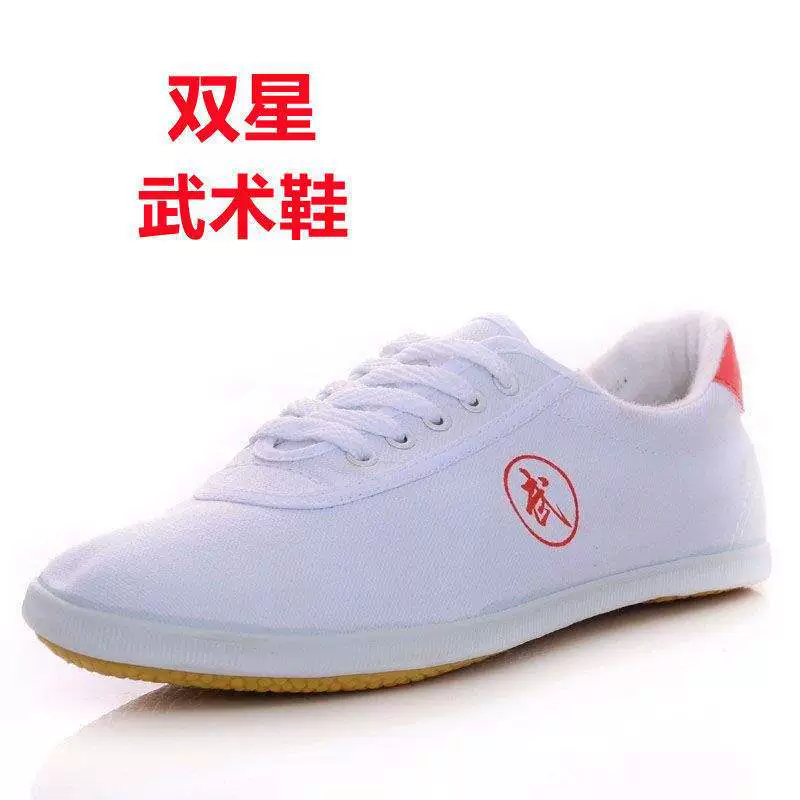 Обувь для боевых искусств Double Star на резиновой подошве для мужчин и женщин, парусиновая обувь для тай-чи для занятий боевыми искусствами, утренние упражнения, нескользящая, износостойкая, легкая, дышащая.
