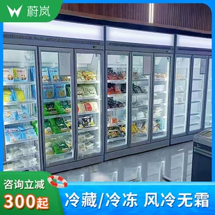 Вертикальный холодильный шкаф двухдверный для напитков и продуктов