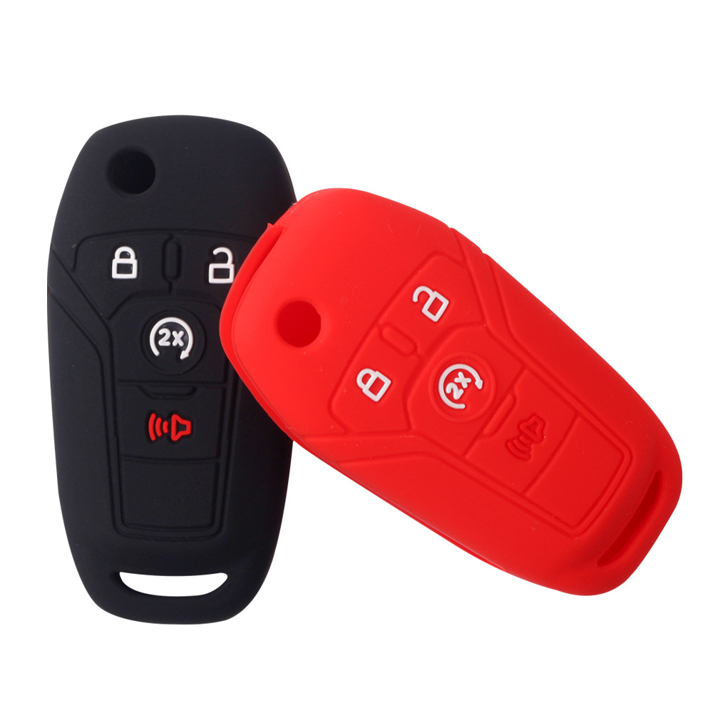 2Pcs Silicone Car Remote Key F