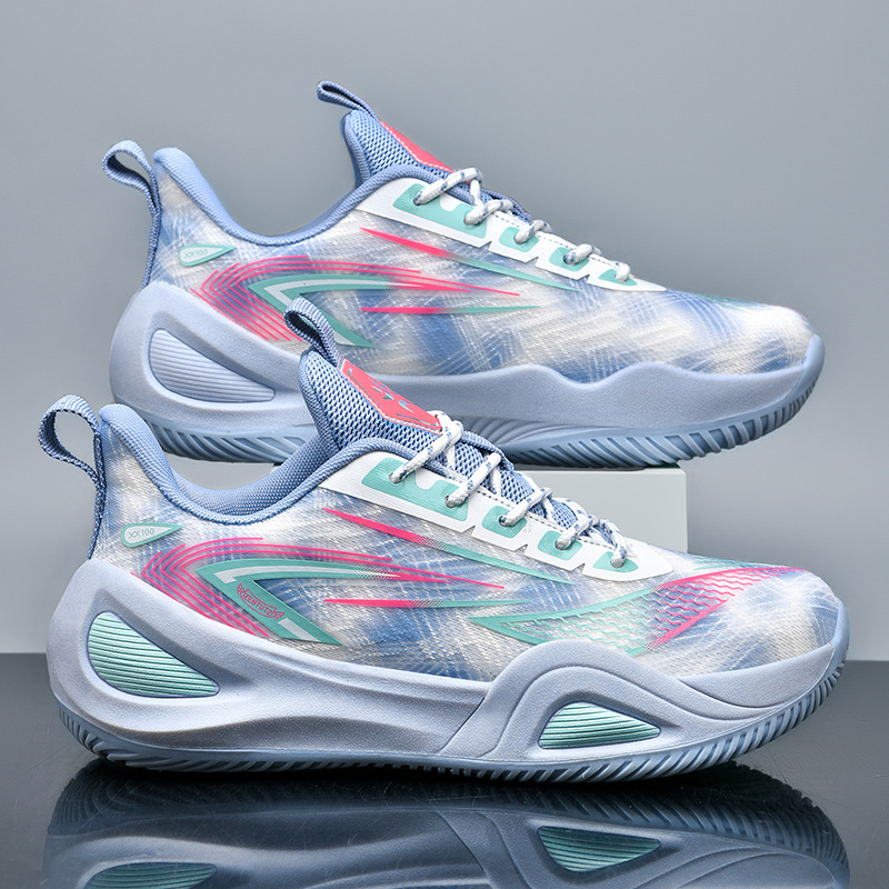 Primavera de 2025, nuevos zapatos de baloncesto Yuan Yuan, zapatos deportivos casuales de alta altura transpirables para hombres, zapatos de competencia antideslizantes