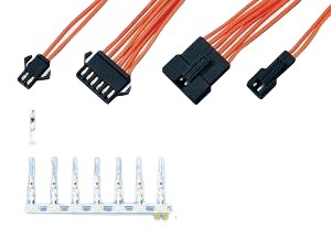 厂家供应2.5mm间距SM压接式条形连接器插头插座端子家电专用