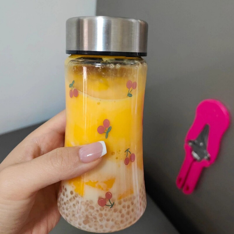 高颜值不锈钢杯盖樱桃杯PPSU奶瓶防摔便携樱桃水杯随手杯摇摇杯|undefined