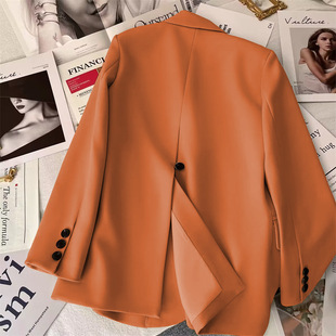 2025 Suit Fashion Jacket Spring and Autumn New Korean Style Split Design Casual High-end Elegant Suit High-end Suit