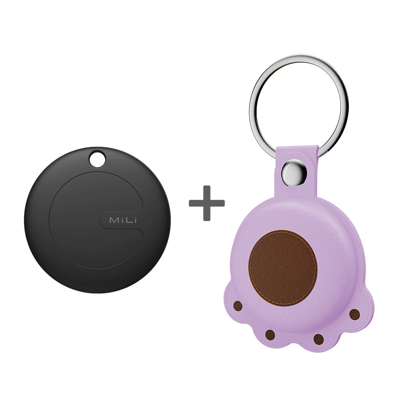 สีดำ + สีม่วง Dog Paw [Apple & Android International Version]