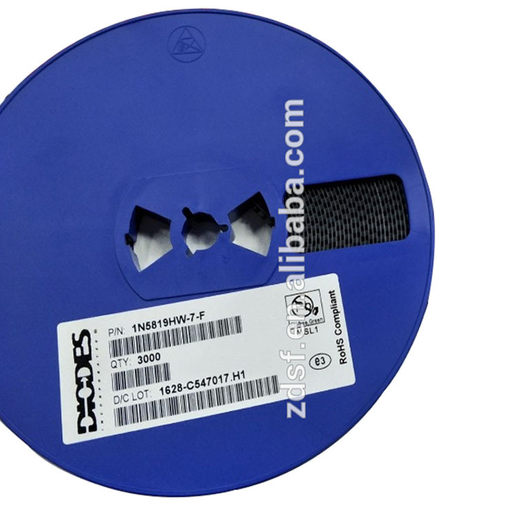 1N5819HW-7-F 1N5819HW 丝印SL 贴片 SOD-123 二极管1N5819HW-7-F