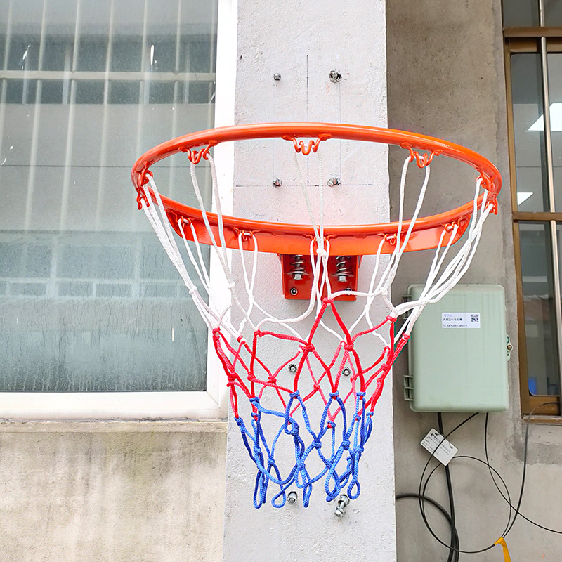 Adultos al aire libre montado en la pared 45cm Dunk reforzado anillo sólido primavera entrenamiento estándar anillo hueco cesta
