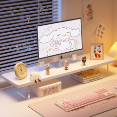 デスクトップコンピュータの高くなる棚のディスプレイの高くなる棚はスクリーンの台のスタンドのキーボードのブラケットのアクリルのスタンドを表示します。