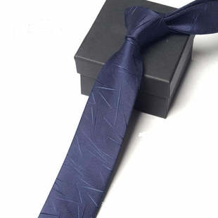 Fashionable Blue Silk Trendy Tie, No Need to Tie, Polka Dot Polyester Business Men's Tie, Hand-Tied Custom Logo Factory
