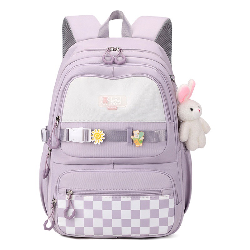 Niñas Junior High School estudiante schoolbag Escuela Secundaria alivio de Carga Protección de la columna vertebral de gran capacidad ins estilo de alta calidad estudiante de secundaria mochila simple