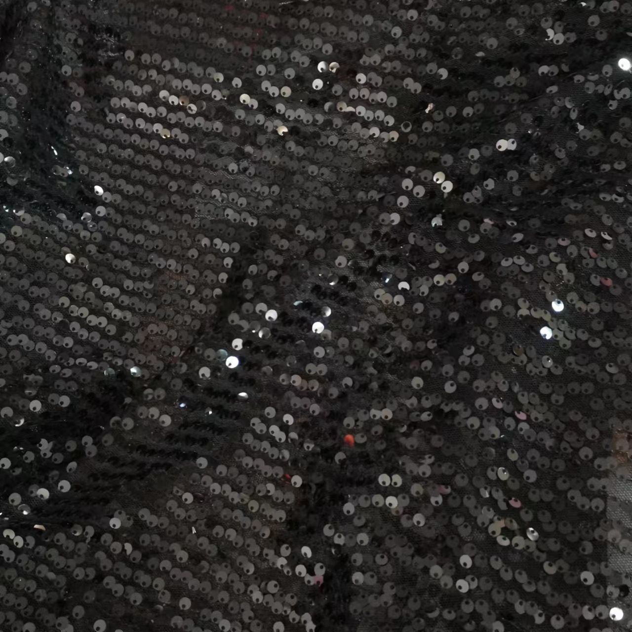 网布5毫米蕾丝亮片绣花面料 女装服装婚纱礼服童裙