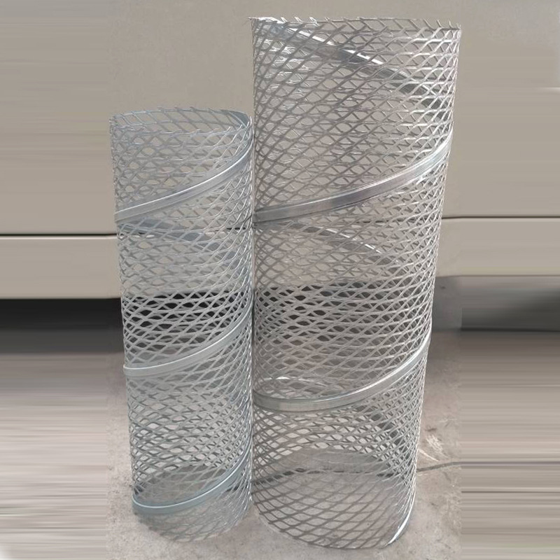 多孔网滤芯骨架 金属镂空冲孔管烛式滤芯骨架中心杆螺旋焊网孔管