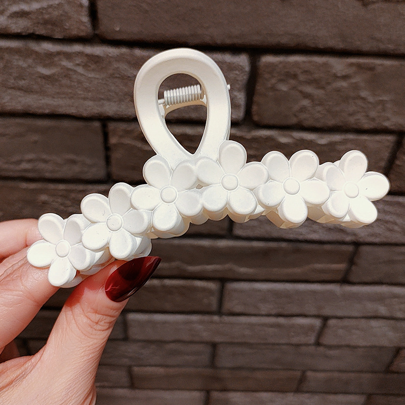 Internet celebridad clip de pelo francés de las mujeres de gran parte posterior de la cabeza horquilla clip de tiburón de alto grado agarre del pelo clip de pelo tocado