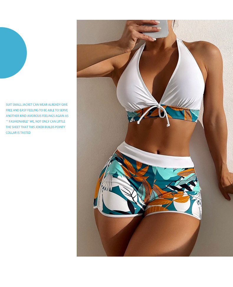 Sports Occasion Floral Pattern Full Coverage Bra Cup Women'S Gender Women'S Floral 2 Piece Set Bikinis Swimwear