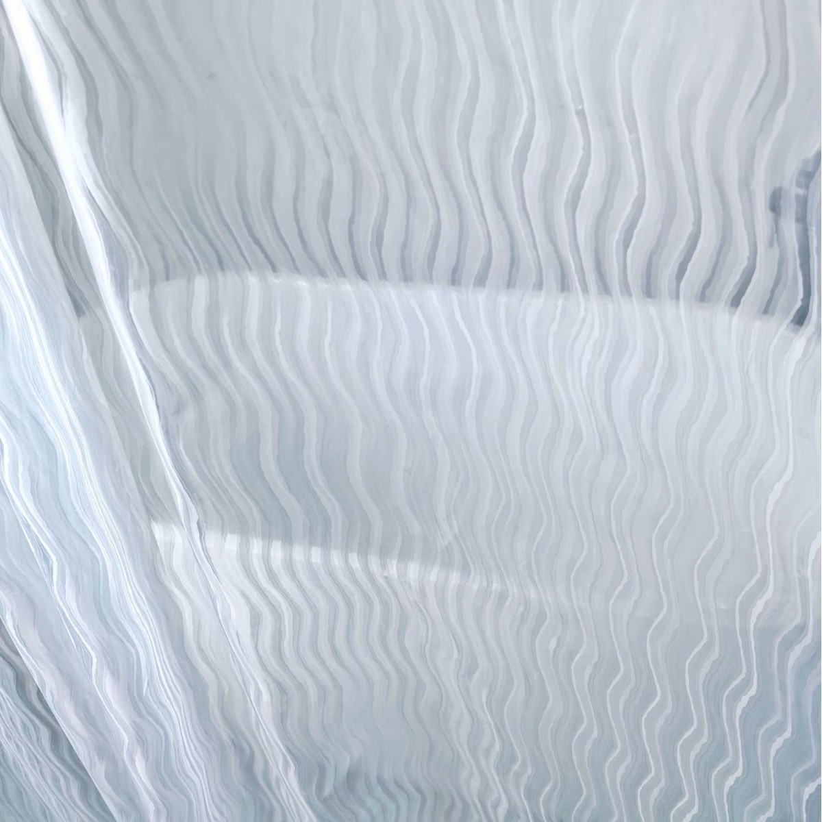 Manufacturer's Ready-Made 3D Water-Blocking Thickeneded Non-Mouldy Bathroom Curtain Bathroom Partition Water Ripple 3D Shower Curtain with Ring Shower Curtain