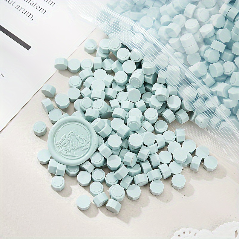 Cera de pintura al fuego, juego completo de sellos de pintura al fuego, octogonal, transparente, colorido, bolsa de colores mezclados, cera, venta al por mayor barata