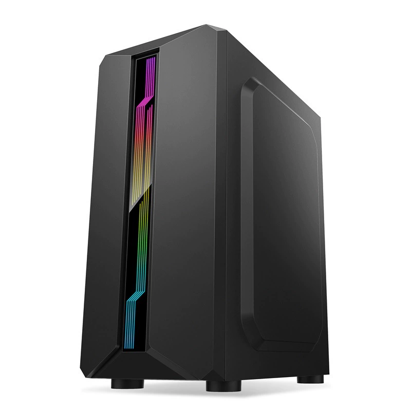 3301 Black assembly computer machine box table table ATX large plate transparent RGB light strip gaming host shell