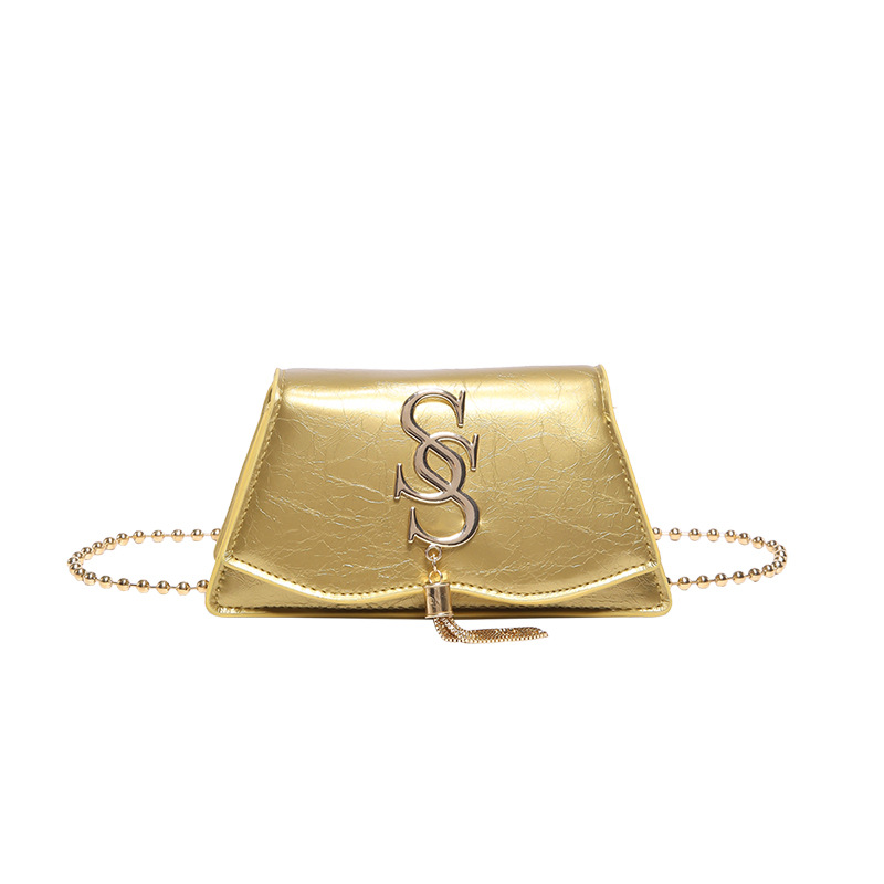 Bolso de tendencia de mujer cadena retro hombro simple letras de moda 2025 primavera nuevo mini mochila bolso pequeño