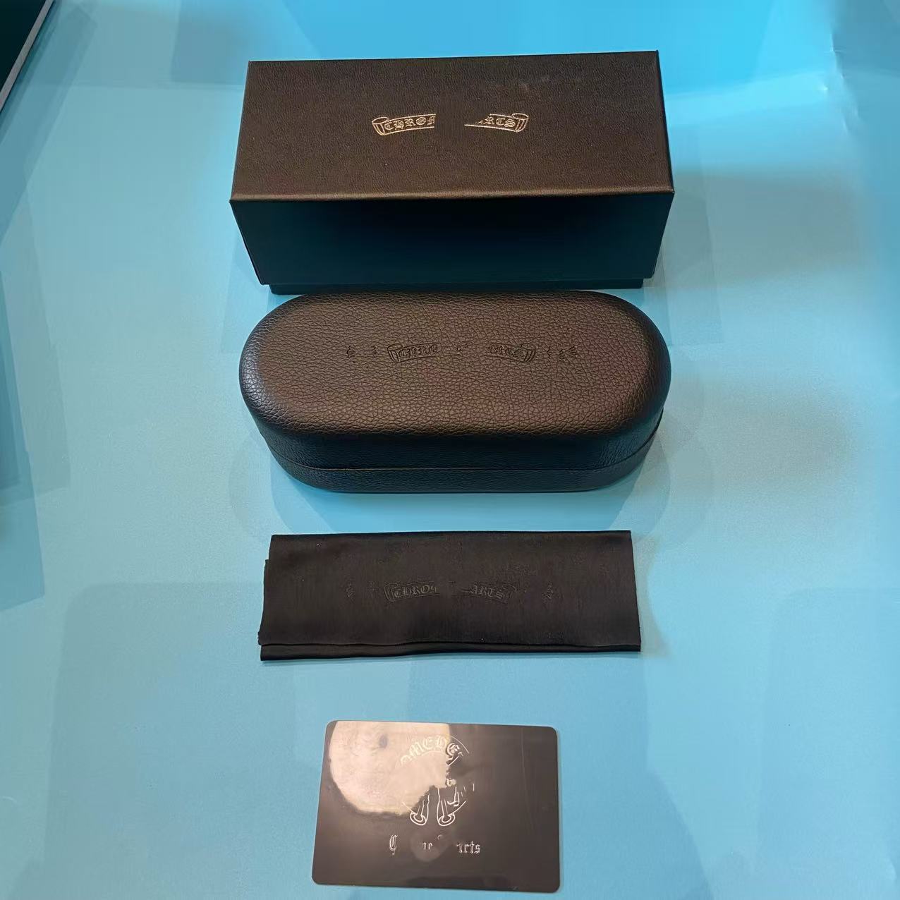 Inventario al por mayor nueva caja de gafas de alta calidad, caja de gafas de sol de alta gama, caja de gafas de sol, caja de paquete completa