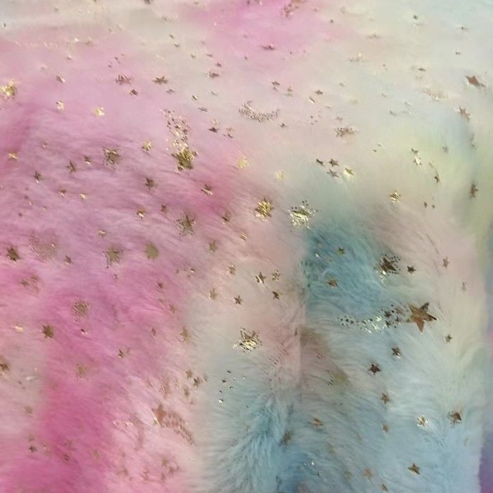 绒布烫金烫胶 压胶压花 鞋材绒布面料小兔毛烫金 秋冬鞋材烫金