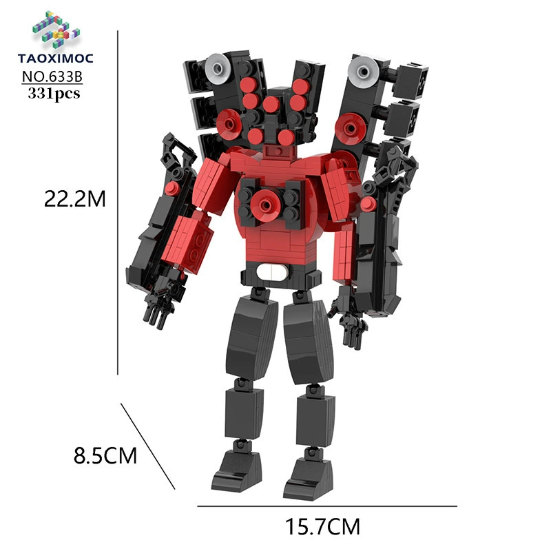 Toilet Constructor Watch: Children's Smart Toy Minifigure Kit - 504pcs, Educational Building Fun by Other