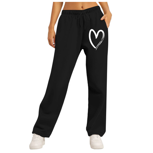 Cross into e-commerce Western and Eastern men and women same style single color casual loose lined long pants underwear