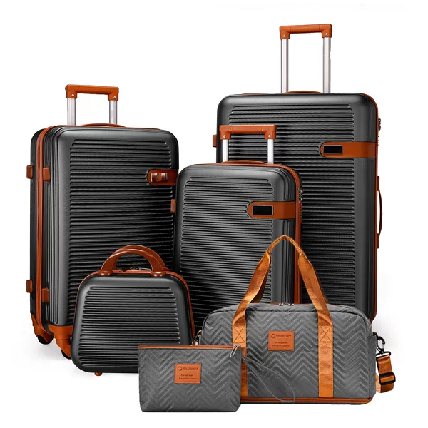 2025 new ABS silent wheel suitcase large capacity retro suitcase foreign trade trolley suitcase
