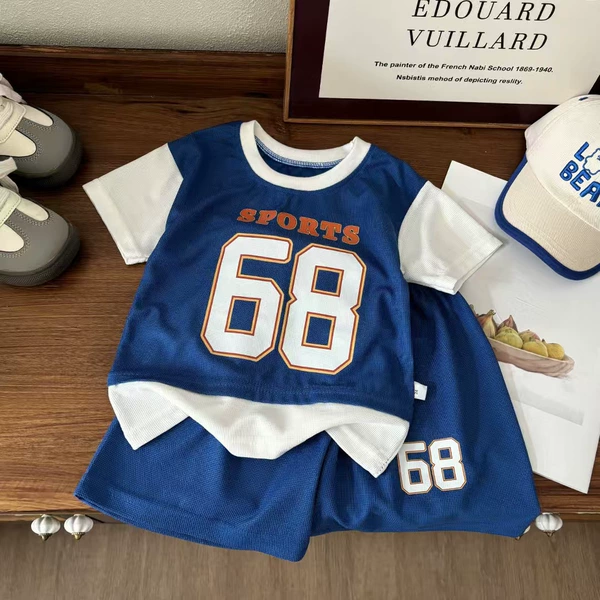 Set, blue uniform
