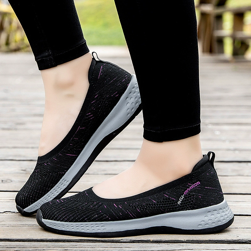 Дышащая обувь, нескользящая, удобная обувь для прогулок и отдыха для мамы, мягкая подошва
