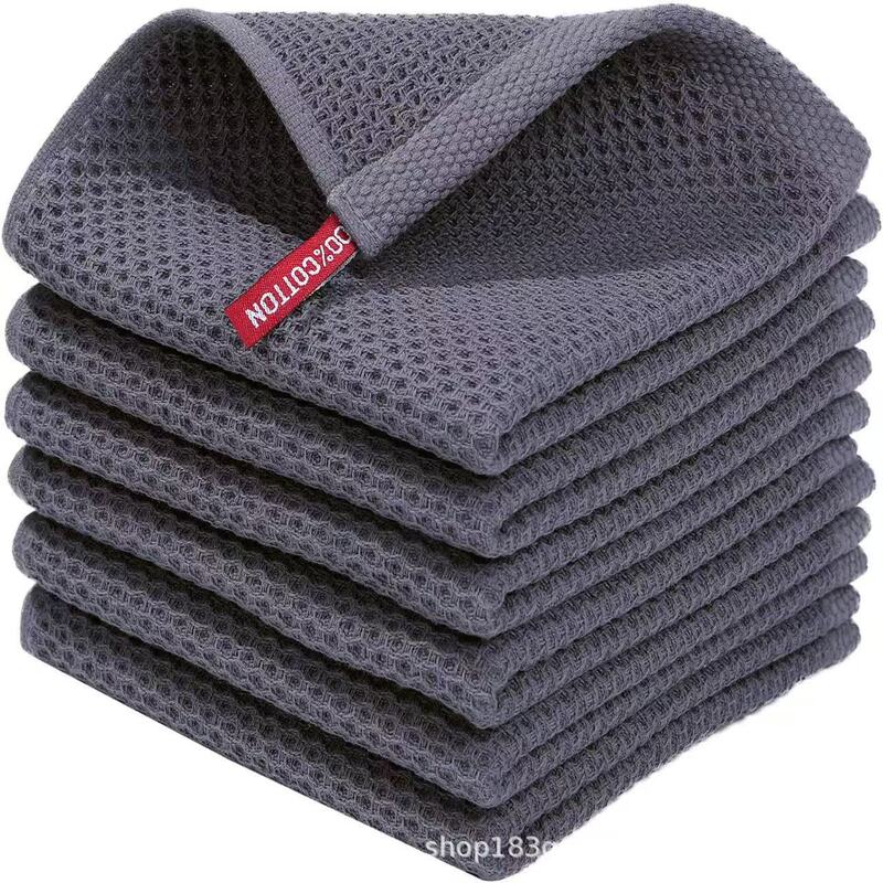 Amazon Best-Selling Pure Cotton Honeycomb Kitchen Towel Set, Easy to Clean, with Hook, Waffle Weave Towel Wholesale Amazon Best-Selling Pure Cotton Honeycomb Kitchen Towel Set, Easy to Clean, with Hook, Waffle Weave Towel Wholesale