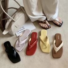葡萄妈同款人手一双人字拖女夏方头平底拖鞋豹纹百搭外穿夹趾凉拖