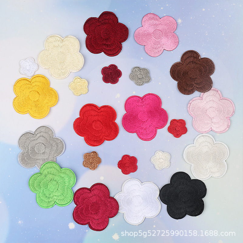 Misha embroidery cloth stickers computer embroidery seal plum pattern hotel supplies patch clothes decoration repair cloth